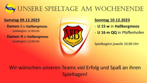 Volleyballer mit 4 Teams  in Aktion