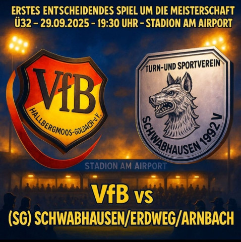 AH empfängt  am Montag  29.9 die SG Schwabhausen/ Erdweg/Arnbach zum Spitzenspiel