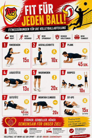Volleyball. Tipps um Fit zu bleiben